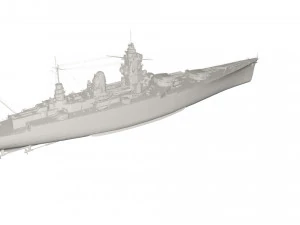 Military Ship 3D Model