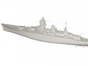 Military Ship 3D Model