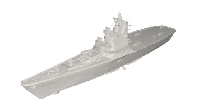 Military Ship Modelo 3D .c4d .max .obj .3ds .fbx .stl .blend 