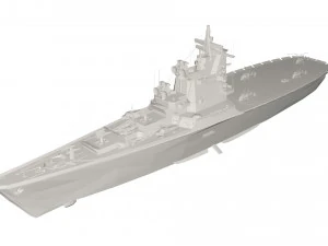 Militair schip 3D Model