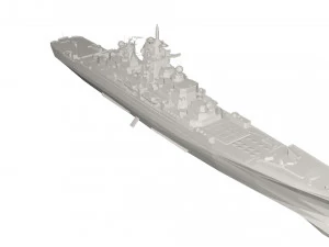 Military Ship 3D Model