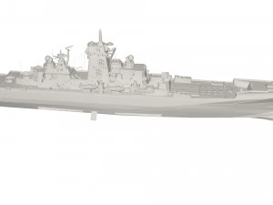 Military Ship 3D Model