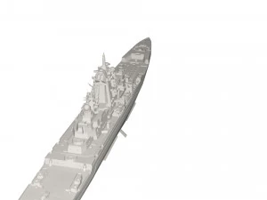 Military Ship 3D Model