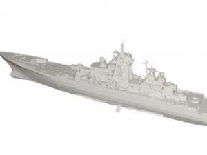 Military Ship 3D Model