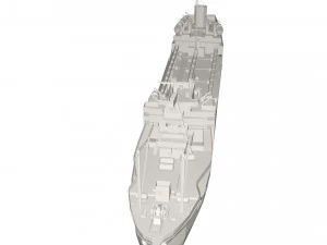 Military Ship 3D Model
