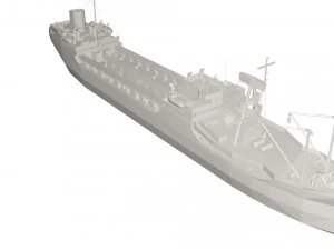 Military Ship 3D Model