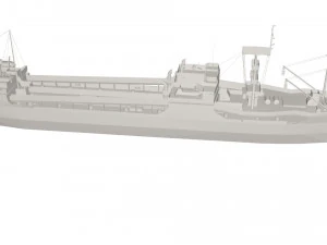 Military Ship 3D Model