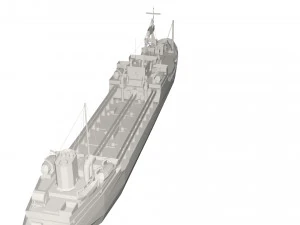 Military Ship 3D Model