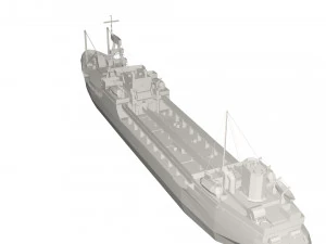 Military Ship 3D Model