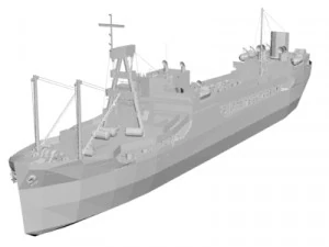 Military Ship 3D Model