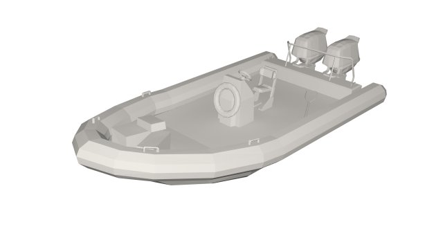 Motor boat Modelo 3D .c4d .max .obj .3ds .fbx .stl .blend 