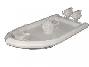 Motor boat 3D Model