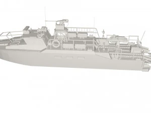 Motor boat 3D Model