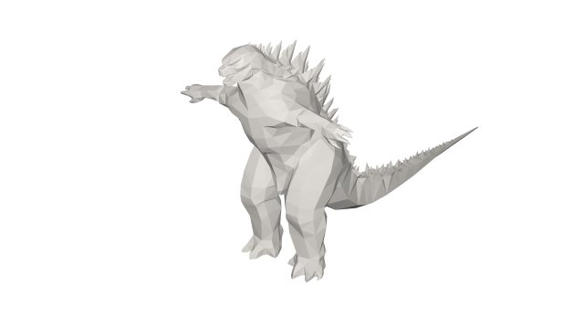 Godzilla 3D Model .c4d .max .obj .3ds .fbx .stl .blend 