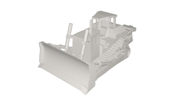 Industrial vehicle Model 3D .c4d .max .obj .3ds .fbx .stl .blend 
