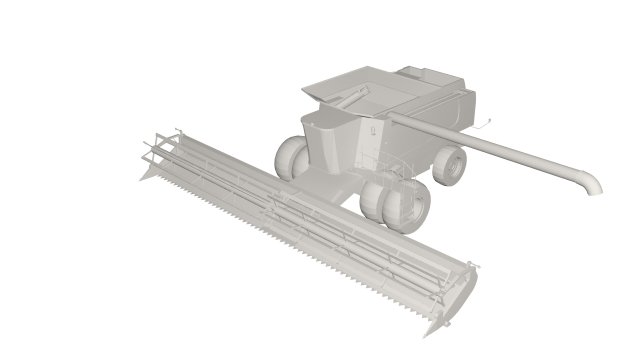 Ombine Industrial vehicle Model 3D .c4d .max .obj .3ds .fbx .stl .blend 
