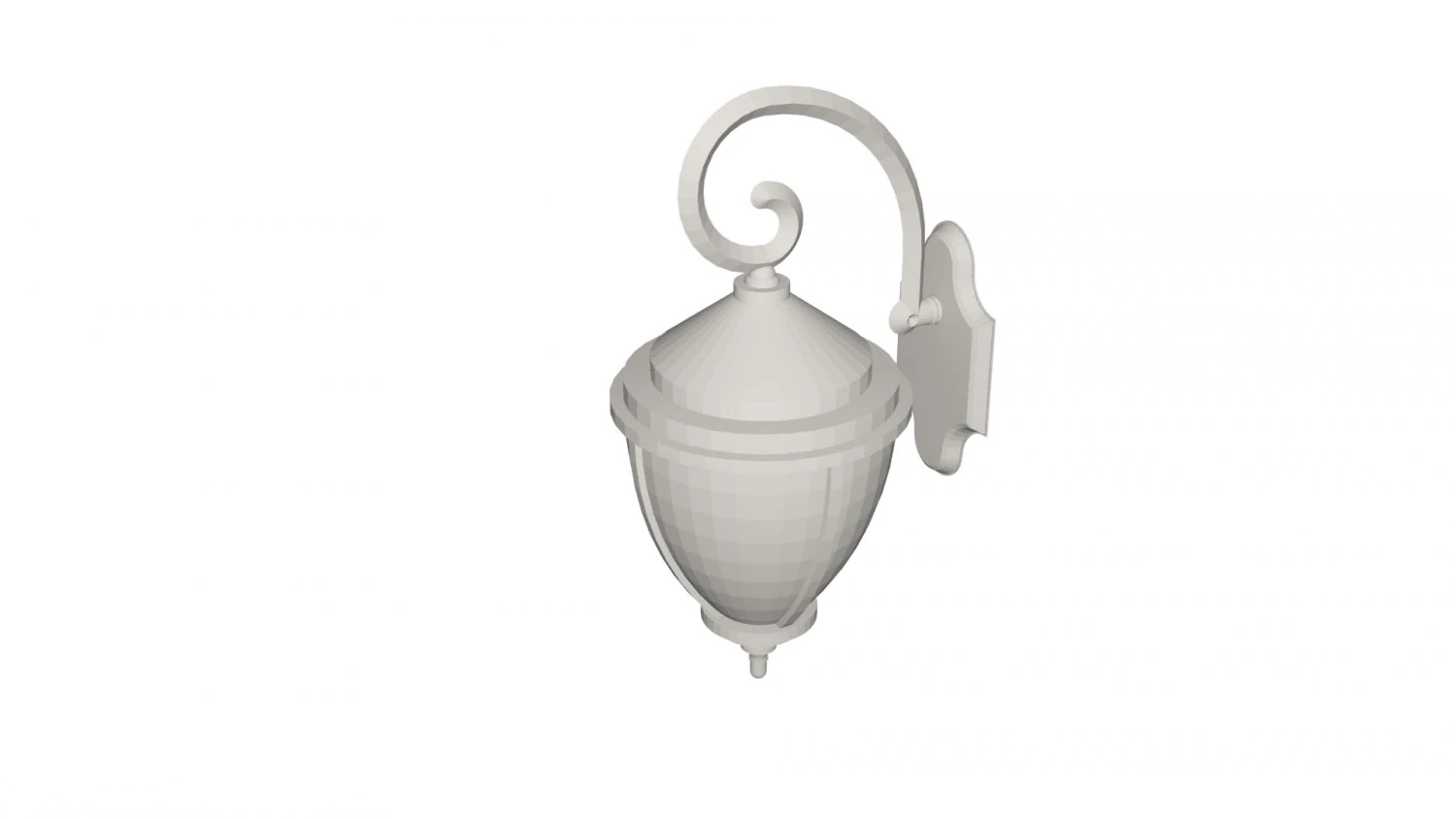 Exterior Lamp 3D Model .c4d .max .obj .3ds .fbx .stl .blend 