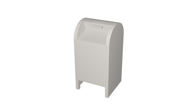 Mailbox Model 3D .c4d .max .obj .3ds .fbx .stl .blend 