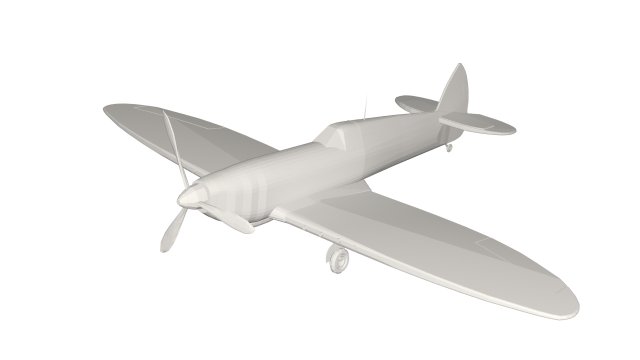 Military Plane concept Model 3D .c4d .max .obj .3ds .fbx .stl .blend 