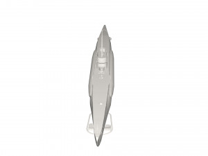 Military Ship submarine 3D Model