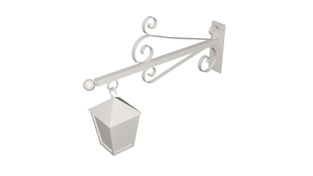 Exterior Lamp 3D Модель .c4d .max .obj .3ds .fbx .stl .blend 