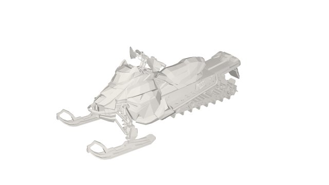 Snow scooter 3D Модель .c4d .max .obj .3ds .fbx .stl .blend 