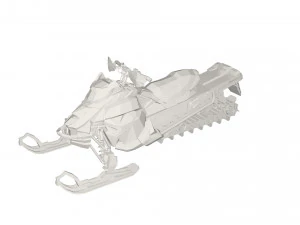 Snow scooter 3D Model