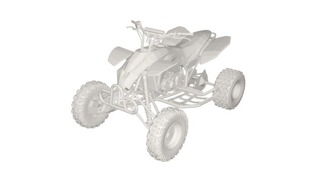 Quad bike 3D 모델 .c4d .max .obj .3ds .fbx .stl .blend 