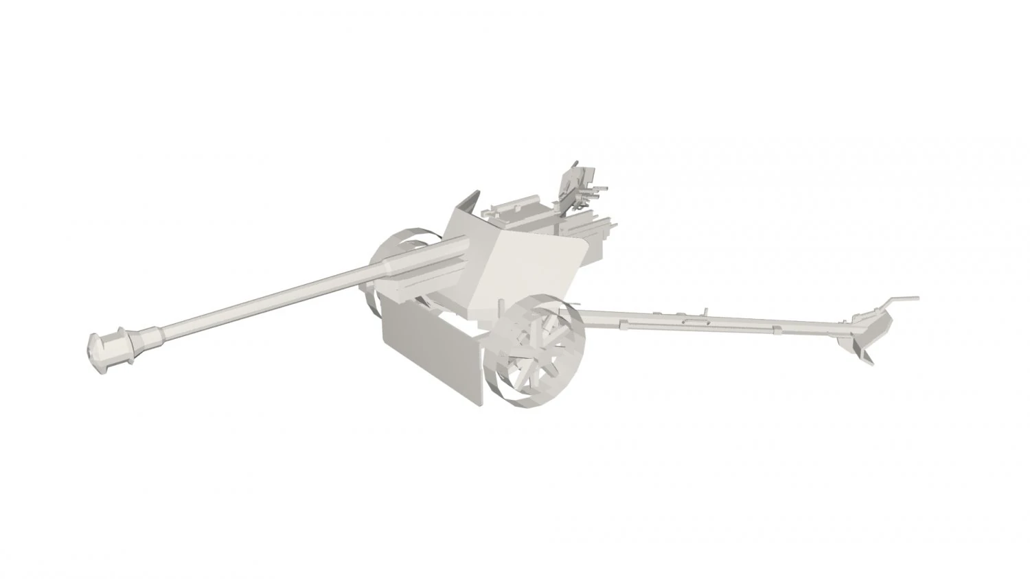 Artillery 3D Model .c4d .max .obj .3ds .fbx .stl .blend 