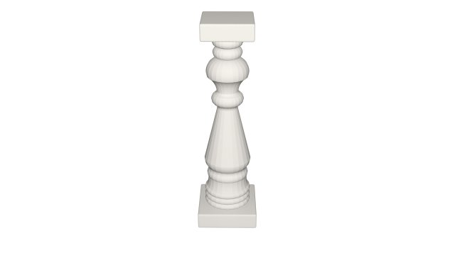 Spiral column 3D Модель .c4d .max .obj .3ds .fbx .stl .blend 