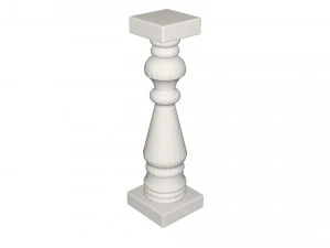 Kolumna spiralna Model 3D