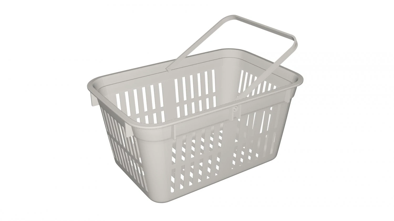Shopping Basket 3D Model .c4d .max .obj .3ds .fbx .stl .blend