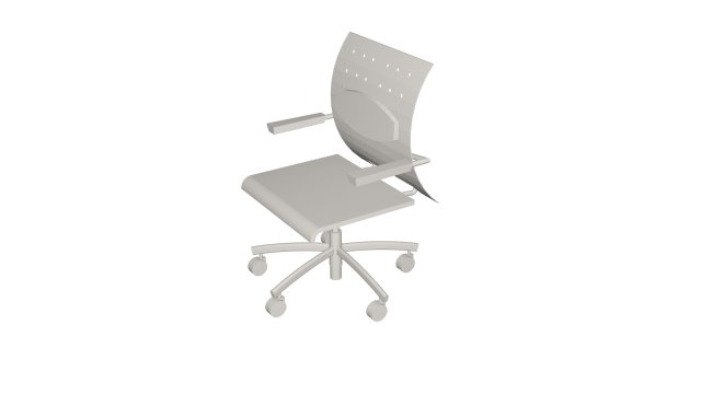 Office Chair 3D Модель .c4d .max .obj .3ds .fbx .stl .blend 
