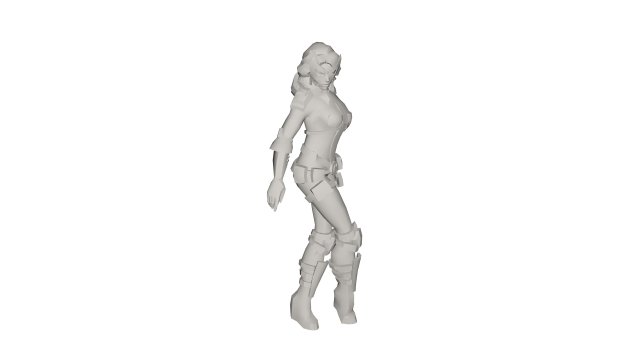 Superhero character 3D Model .c4d .max .obj .3ds .fbx .stl .blend 