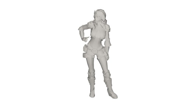 Superhero character 3D Model .c4d .max .obj .3ds .fbx .stl .blend 