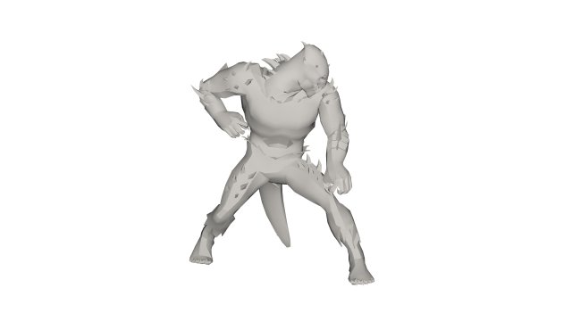 Monster 3D Model .c4d .max .obj .3ds .fbx .stl .blend 