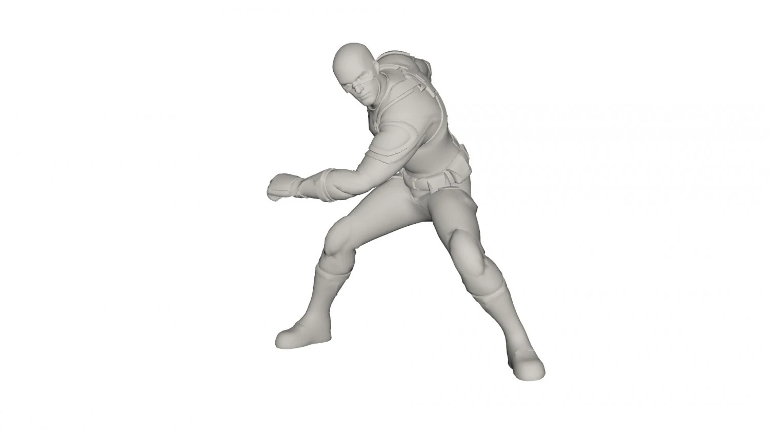 Superhero character 3D Model .c4d .max .obj .3ds .fbx .stl .blend 