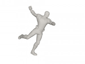 Superhero character Model 3D