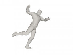 Superhero character Model 3D