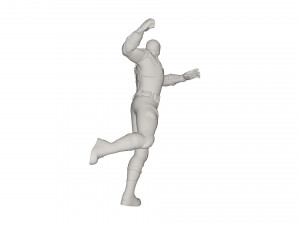Superhero character Model 3D