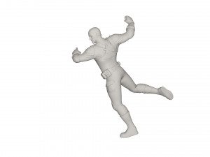 Superhero character Model 3D