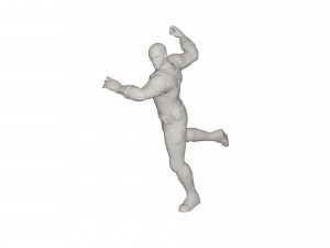 Superhero character Model 3D