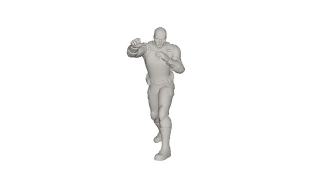 Superhero character 3D 模型 .c4d .max .obj .3ds .fbx .stl .blend
