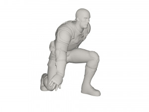 Superhero character 3D Model
