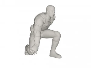 Superhero character 3D Model