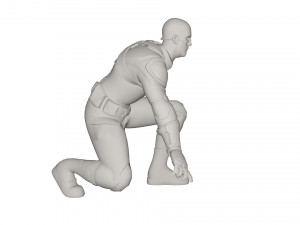 Superhero character 3D Model
