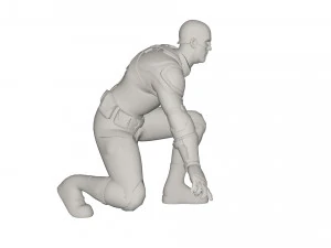 Superhero character 3D Model