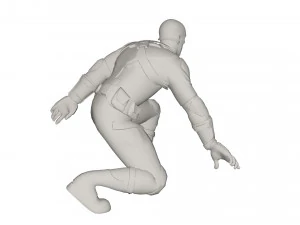 Superhero character 3D Model