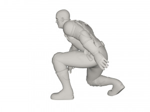 Superhero character 3D Model