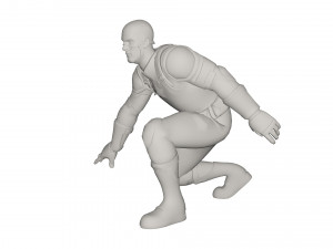 Superhero character 3D Model
